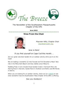The Breeze!  The Newsletter of the Southeastern Massachusetts Chapter of the AMC  !