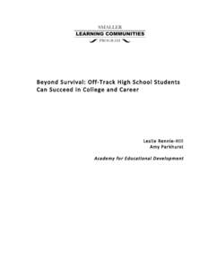 Gifted education / Special education / Tracking / Roberts High School / Morris County School of Technology / Education / Education reform / Alternative education