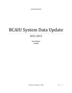 LEARNINGMETRIX  BCAIU System Data Update[removed]Victor Glickman[removed]