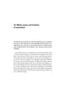 guidelines_original_korr SidaMedia access and freedom of expression  The legal framework should ensure that all political parties and candidates