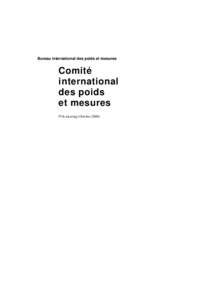 Comité international des poids et mesures