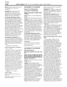 [removed]Federal Register / Vol. 77, No[removed]Monday, June 4, [removed]Notices Protests of the survey must be filed before July 5, 2012 to be