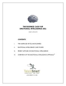 Emotion / Life skills / Psychology / Brain / Popular psychology / Emotional intelligence / Positive psychology / The Emotional Intelligence Appraisal / Intelligence tests / Soft skills / Skill / G factor