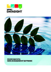 DATASIGHT  Environmental Data Management Software  DATASIGHT