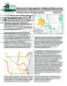 Wisconsin Department of Natural Resources Waukesha, Wisconsin Diversion Application JanuaryThe city of Waukesha, located in southeast Wisconsin 17