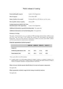 Microsoft Word - ALP012 Public Release of Costing - Completed Costing HDR.doc