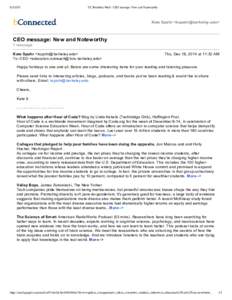 UC Berkeley Mail - CEO message: New and Noteworthy Kate Spohr <>