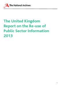 The United Kingdom Report on the Re-use of Public Sector Information[removed]