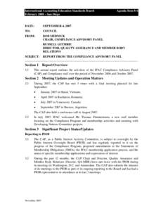 Microsoft Word - Agenda Item 8-6 CAP Report