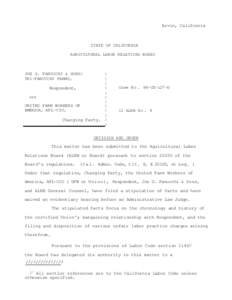 National Labor Relations Board / California Agricultural Labor Relations Act / Labour relations / National Labor Relations Act / Unfair labor practice / Collective bargaining / United Farm Workers / The Blue Eagle At Work / NLRB v. Mackay Radio & Telegraph Co. / Economy of the United States / United States / California