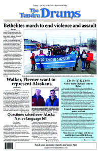 Cauyat — the beat of the Yukon-Kuskokwim Delta  Bethel, Alaska | 50 cents | FREE in the villages Vol. 42, No. 5 | April 3, 2014