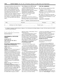 94th United States Congress / Toxic Substances Control Act / Hazardous waste / Politics / Code of Federal Regulations / Federal Register / Government procurement in the United States / Federal Acquisition Regulation / Superfund / United States administrative law / United States Environmental Protection Agency / Government