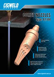 COMET NOZZLES Type[removed]Precision machined taper seat