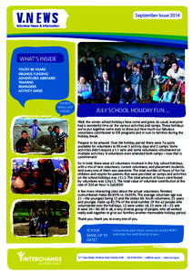 V N E WS  September Issue 2014 Volunteer News & Information