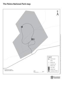 The Palms National Park map