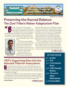 Volume XX, No. 3, Fall[removed]Preserving the Sacred Balance: The Zuni Tribe’s Water Adaptation Plan