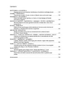 CONTENTS KRYŠTUFEK B., KLETEČKI E. Biogeography of small terrestrial vertebrates on the Adriatic landbridge islandsZIOMEK J., BANASZEK A.