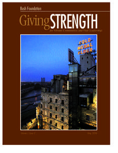 Bush Foundation  GivingSTRENGTH for Vibrant Communities and Vital Leadership