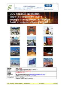 CO2 Prestatieladder CO2 emissie inventaris Scope 1 & 2 volgens ISOCO2 actieplan volgens ISOImtech Traffic & Infra