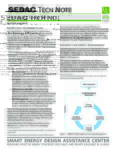 SEDAC TECH NOTE Planning for Energy Efficiency TN 15-03: June 2015 BENEFITS OF AN ENERGY PLAN Any organization—small business, local township, international corporation, large state—reaps benefits
