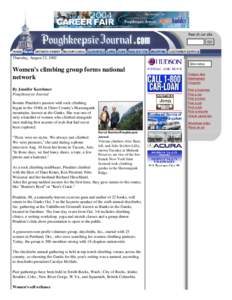 PoughkeepsieJournal.com - Women's climbing group forms national network