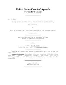 United States Court of Appeals For the First Circuit No[removed]ELVIS LEONEL ALDANA-RAMOS; ROBIN OBDULIO ALDANA-RAMOS, Petitioners,