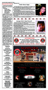 Sac and Fox News • August 2014 • Page 2  Sac and Fox News The Sac & Fox News is the monthly publication of the Sac & Fox Nation, located on SH 99, six miles south of