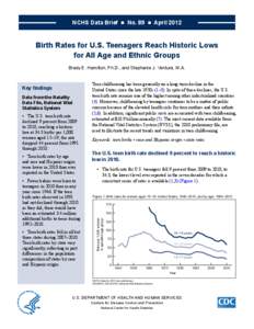 Demographic economics / Fertility / Human development / National Center for Health Statistics / Birth rate / Baby boom / Teenage pregnancy / Unintended pregnancy / Epidemiology of childhood obesity / Demography / Population / Pregnancy