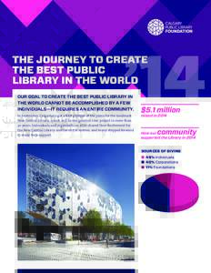 ’14  The Journey to Create the Best Public Library in the World Our goal to create the best public library in