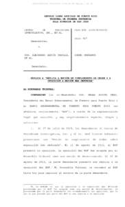 SJ2015CV00191:43:06 PM Página 1 de 10  tESTADO LIBRE ASOCIADO DE PUERTO RICO TRIBUNAL DE PRIMERA INSTANCIA SALA SUPERIOR DE SAN JUAN CENTRO