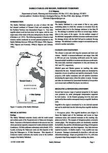 BARKLY TABLELAND REGION, NORTHERN TERRITORY C.J. Edgoose Department of Lands, Planning and Environment, PO Box 1512, Alice Springs, NT 0871 Current address: Northern Territory Geological Survey, PO Box 8760, Alice Spring