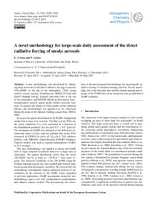 Atmos. Chem. Phys., 15, 5471–5483, 2015 www.atmos-chem-phys.netdoi:acp © Author(sCC Attribution 3.0 License.  A novel methodology for large-scale daily assessment of the dir