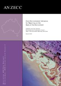 ANZECC  Core Environmental Indicators for Reporting on the State of the Environment Australian and New Zealand