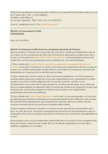 CRPA (Cercle de Réflexion et de Proposition d’Actions sur la psychiatrie) Association régie par la loi du 1er juillet 1901 | Ref. n°: W751208044 | Président : André Bitton | 14, rue des Tapisseries, 75017, Paris |