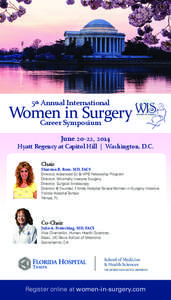 2014 Women in Surgery Brochure