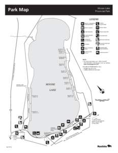 Park Map  Moose Lake Provincial Park  BLOCK 8