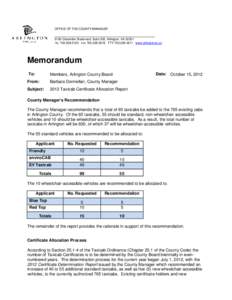 Microsoft Word - Memo from CM  to Board re taxi allocations-final.docx