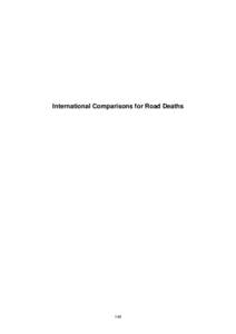 International Comparisons for Road Deaths  149 150