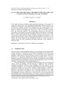 FAAbdulMajid_EvaluatingPreTreatmengMethodsInTheIsolation2008.PDF