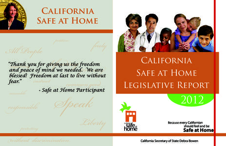 California Safe at Home All People aquiring