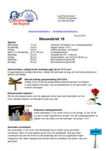 Laan Rozenburg 6 1181ER Amstelveen Tel: www.obs-michielderuyter.nl - 