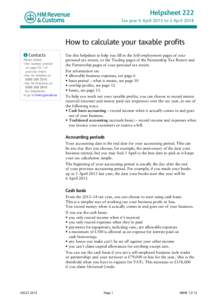 How to Calculate Your Taxable Profits