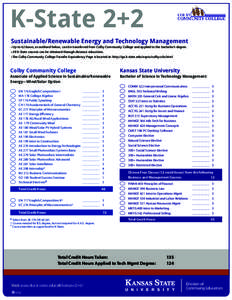 Environmental technology / Renewable energy / Technological change / Kansas State University / Kansas / Technology / Riley County /  Kansas / Low-carbon economy / Appropriate technology