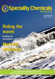Magazine NOVEMBER 2012 Volume 32 No. 11 Riding the waves