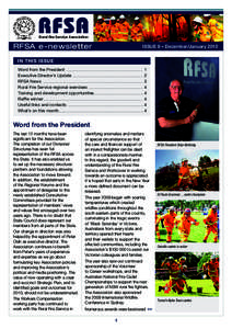 Rural Fire Service Association  RFSA e-newsletter Issue 8 – December/January 2010