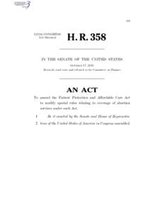 IIB  112TH CONGRESS 1ST SESSION  H. R. 358