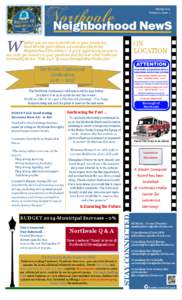 Northvale Neighborhood NewS Spring 2014 Volume 2, Issue 1  W