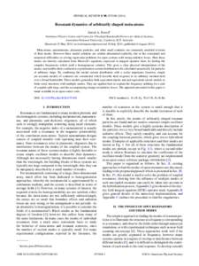 PHYSICAL REVIEW B 90, [removed]Resonant dynamics of arbitrarily shaped meta-atoms David A. Powell* Nonlinear Physics Centre and Centre for Ultrahigh Bandwidth Devices for Optical Systems, Australian National Univer