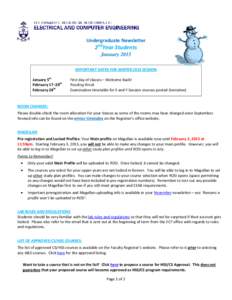 ECE Undergraduate Newsletter