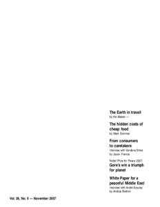 The Earth in travail by the Master — The hidden costs of cheap food by Mark Sommer